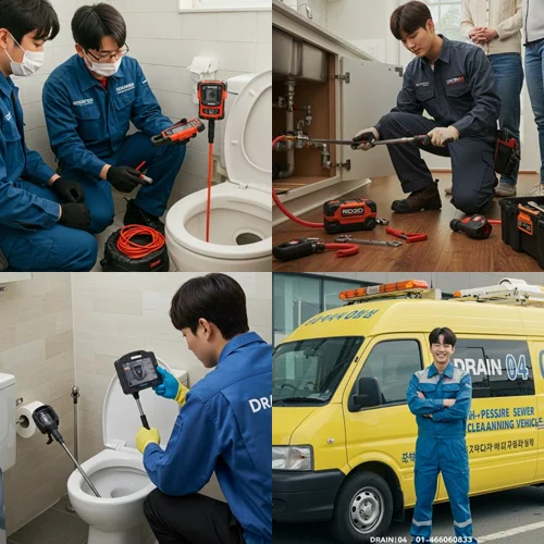 송내동 싱크대막힘 역류 하수구 지킴이가 해결