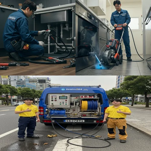 오정구 하수구 막힘 배수구 깔끔하게 해결하는