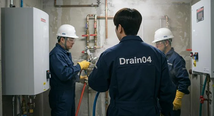 송내동 해빙 하수도 배관 업체 녹여서 새 배관처럼 통수