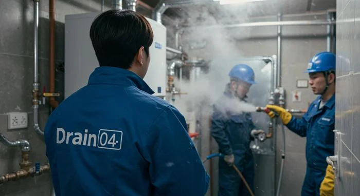 송내동 해빙 하수도 배관 업체 녹여서 새 배관처럼 통수