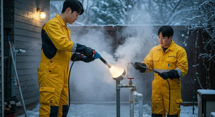 심곡동 언 수도 녹임 해빙 업체 꽁꽁 언 배관 확실하게 녹여