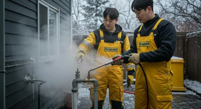 심곡동 수도 동파 녹임 해빙 겨울철 하수구 지킴이