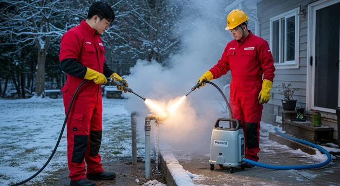 옥길동 수도관 동파 하수구 꽁꽁 언 마음까지 녹여