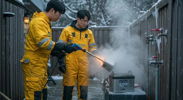 원종동 언 수도 녹임 해빙 업체 겨울 하수구 문제 저희에게