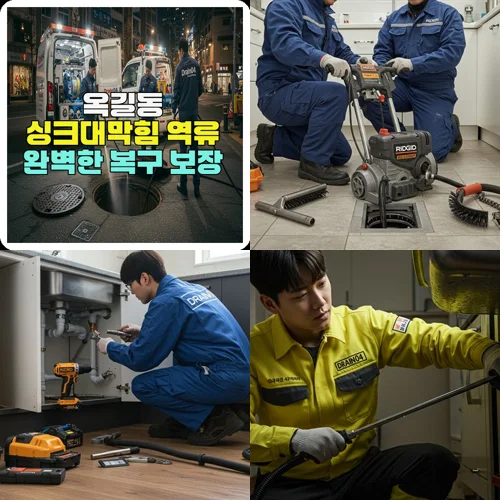 옥길동 싱크대막힘 역류 완벽한 복구 보장