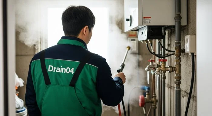 원미구 수도관 동파 하수구 녹여서 막힌 속까지 후련