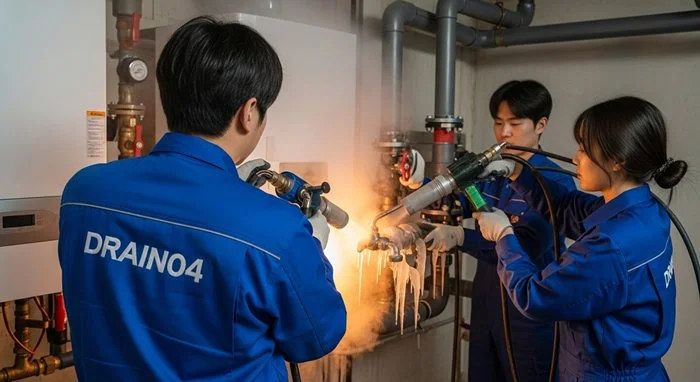 원미구 수도 동파 녹임 해빙 꽁꽁 언 배관 문제 해결사