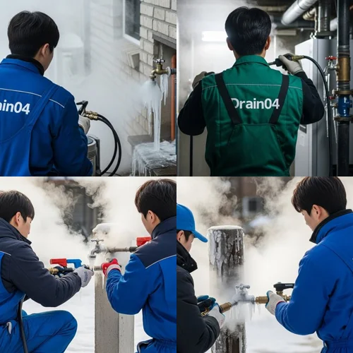 작동 수도관 동파 하수구 수도관 동파 신속 해결