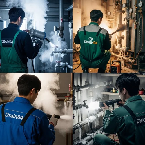 오정구 언수도 녹임 하수구 녹여서 시원하게 뚫어