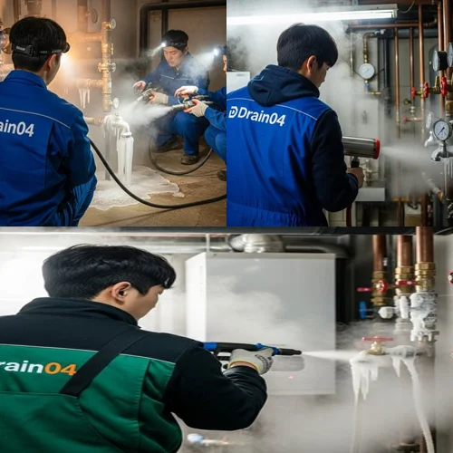 오정구 언수도 녹임 하수구 녹여서 시원하게 뚫어