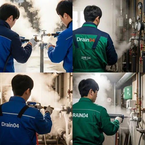 대장동 수도 동파 녹임 해빙 해빙 작업 안전하게 진행