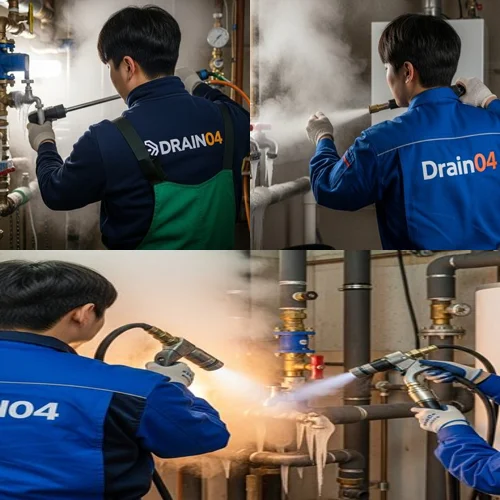 대장동 수도 동파 녹임 해빙 해빙 작업 안전하게 진행