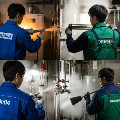 오정구 하수구 해빙 얼었을때 겨울철 하수구 걱정 끝