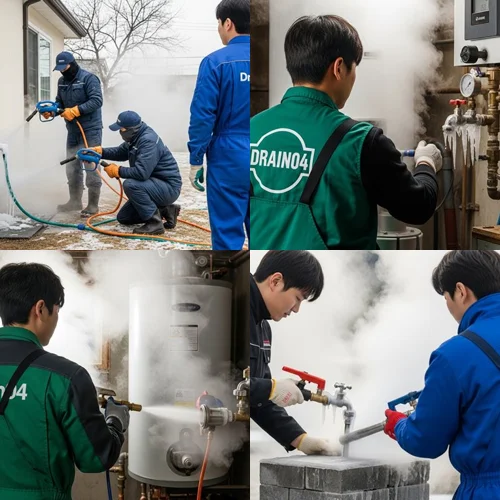 겨울철 하수구를 지키는 용사들