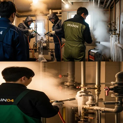 도당동 수도관 동파 하수구 동파로 인한 불편함 해소