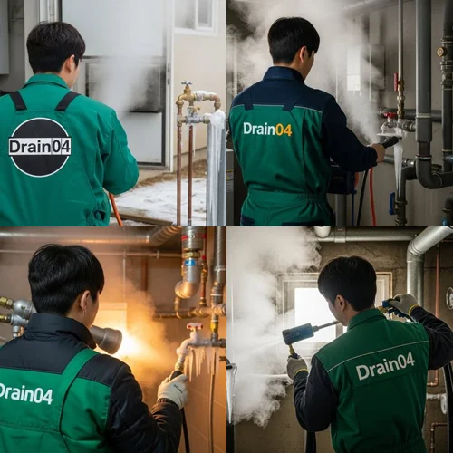 도당동 수도관 동파 하수구 동파로 인한 불편함 해소