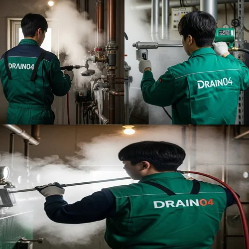 원미동 수도 동파 녹임 해빙 빠르게 녹여서 복구 완료