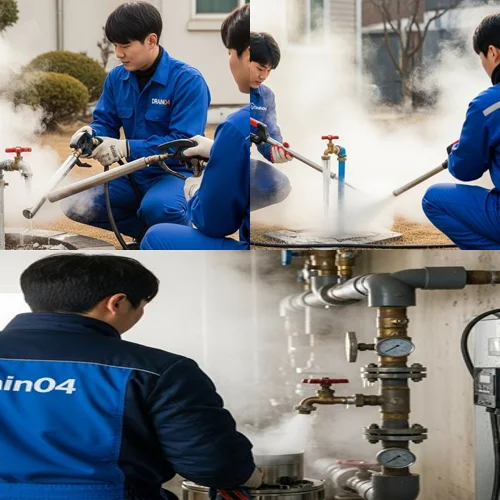 춘의동 언 수도 녹임 해빙 업체 하수구 동파 문제 해결사