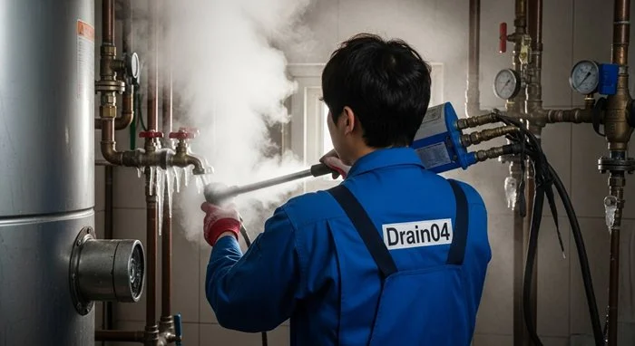 약대동 수도관 동파 하수구 녹여서 새것처럼 복구