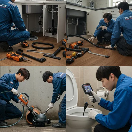 원미구 하수구 막힘 꽉 막힌 배수구... 드디어 뚫었어요