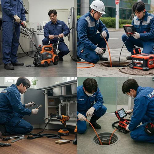 원미구 하수구 막힘 꽉 막힌 배수구... 드디어 뚫었어요