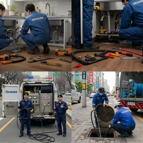 부천 원미구 싱크대막힘 역류 춘의동 빌라... 냄새까지 싹