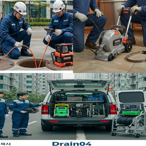 소사구 고압세척 하수구 묵은 기름때 싹 제거합니다