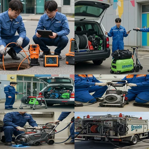 소사구 고압세척 하수구 묵은 기름때 싹 제거합니다