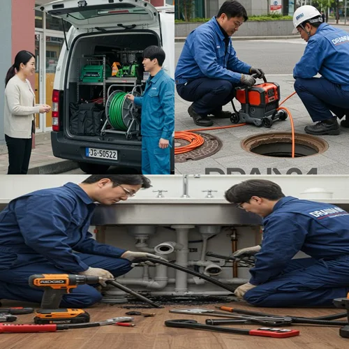부천 상동 하수구 막힘 배수구 시원하게 뚫어 드릴게요