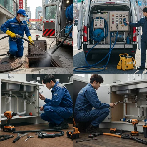 부천 범박동 하수구막힘 업체, 옥길동/괴안동