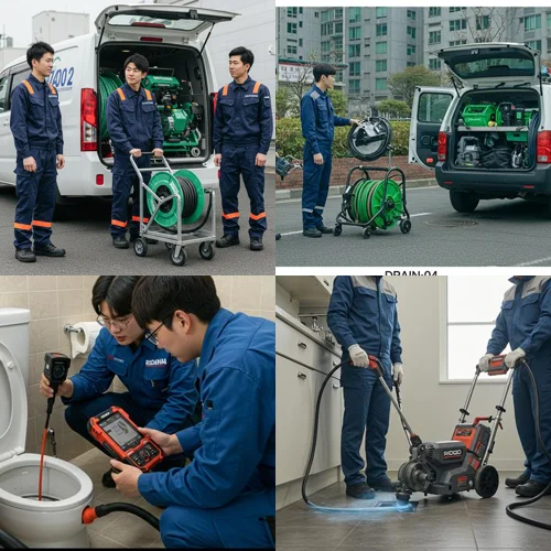 부천 원미구 하수구 뚫음, 꽉 막힌 하수도 심곡동