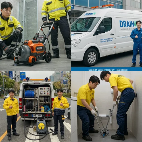 부천 상동 하수구 막힘 배수구 시원하게 뚫어 드릴게요