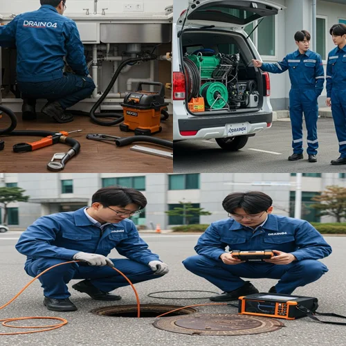 부천 상동 하수구 막힘 배수구 시원하게 뚫어 드릴게요