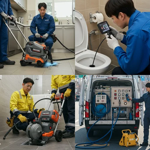 공장 식당 배관 막힘엔 여기가 답! 부천 내동 싱크대 막힘 배수구