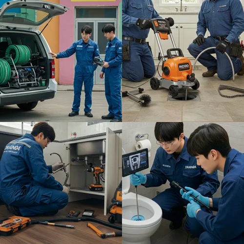 빌라 주차장 트랜치 막힘엔 역시! 소사구 하수구 막힘 업체가 해결!