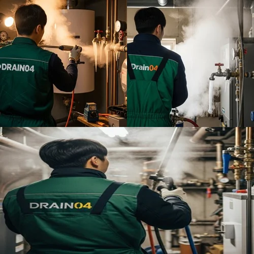 오정동 해빙 하수도 배관 업체 꽁꽁 언 배관 시원하게 녹여