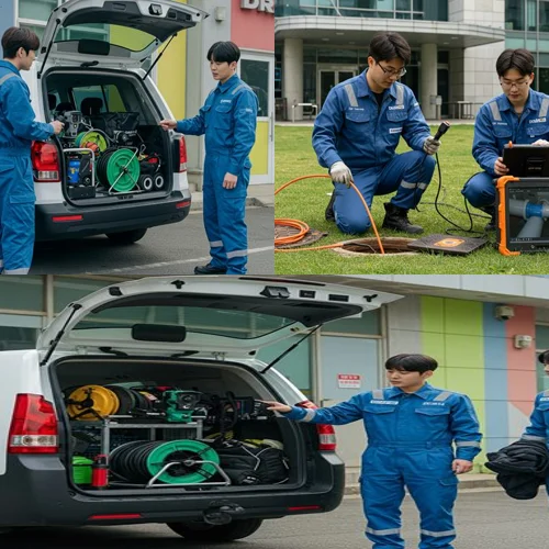 오정동 싱크대 막힘 배수구 물류창고 배관 막힘 신속 해결 완료