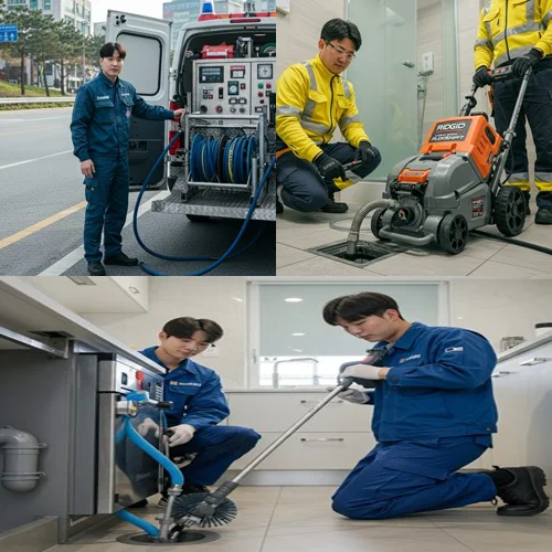 춘의동 하수구 뚫음 하수도, 관악역 근처 빌라 1층 역류 해결