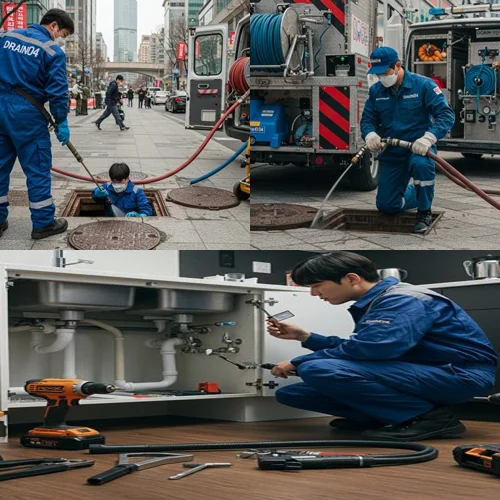 춘의동 하수구 뚫음 하수도, 관악역 근처 빌라 1층 역류 해결