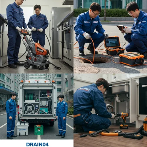 기름때가 돌덩이처럼 굳었다면 괴안동 하수구 뚫음 하수도