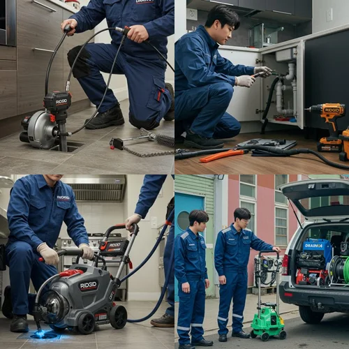 공장 식당 배관 막힘엔 여기가 답! 부천 내동 싱크대 막힘 배수구