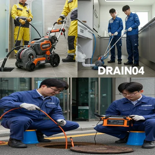 빌라 주차장 맨홀 역류엔? 계수동 변기 막힘 수리