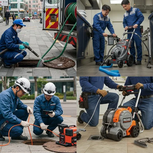 빌라 주차장 맨홀 역류엔? 계수동 변기 막힘 수리