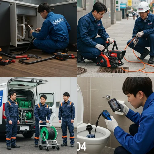 소사구 하수구 뚫음 하수도 소사본동괴안동 빌라 역류 해결