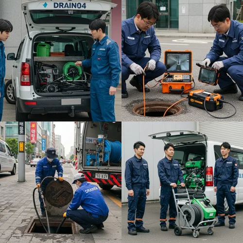 소사구 하수구 뚫음 하수도 로데오거리 상가 기름때 제거 완료