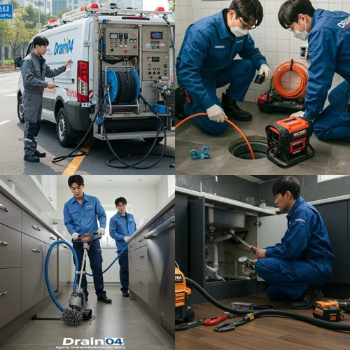 심곡동 하수구뚫음 부천역 먹자골목