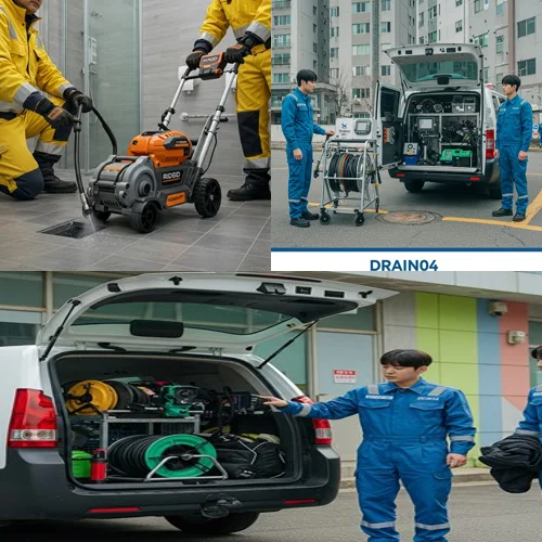 작동 화장실 막힘 카페 화장실