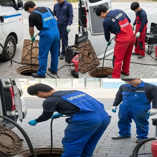 오정구 하수구막힘 오수관 고압세척