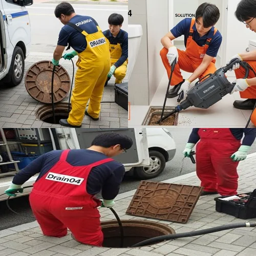 괴안동 하수구뚫음 역곡역 인근