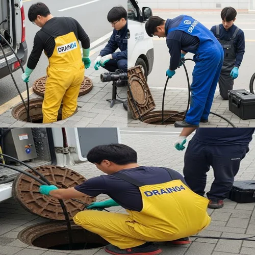 도당동 하수도막힘 장미공원